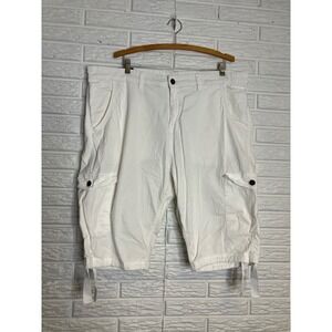 Jordan Craig white cargo shorts Men's size‎ 42 trendy retro casual summer